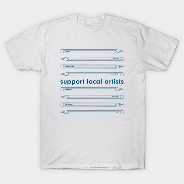 Support Local Artists - Michigan T-Shirt by ramdesigns